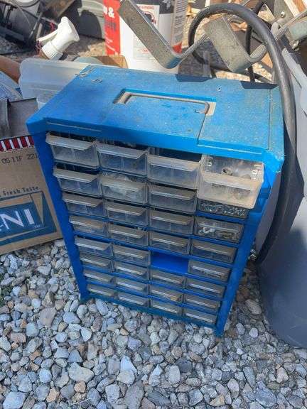 Small Toolbox with fasteners, cleaners polishes and more