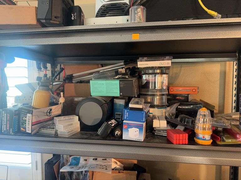 Electronics and Misc on Shelf