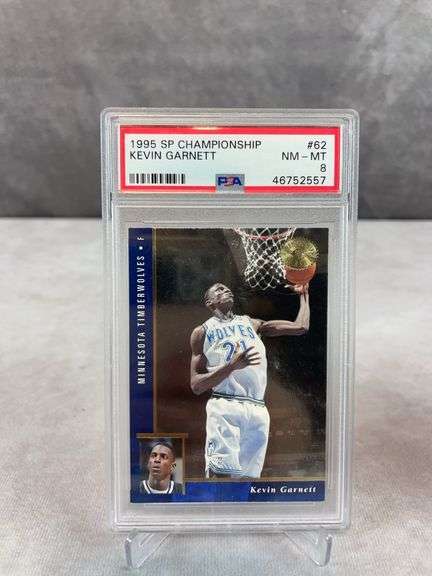 1995 SP Championship #62 Kevin Garnett RC PSA 8