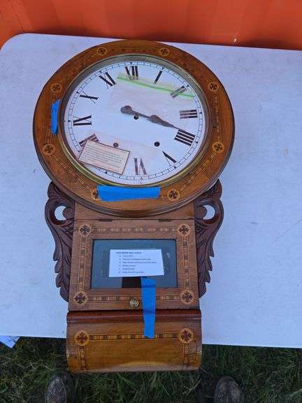 NEW HAVEN 1870 WALL CLOCK WORKS