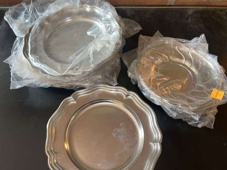 Assortment of Pewter Plates