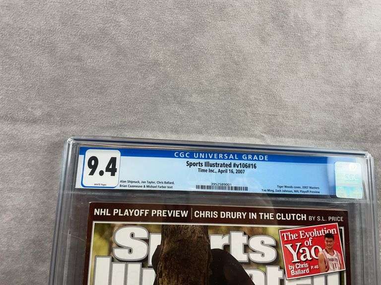 Tiger Woods Sports Illustrated - Masters Disasters- CGC 9.4