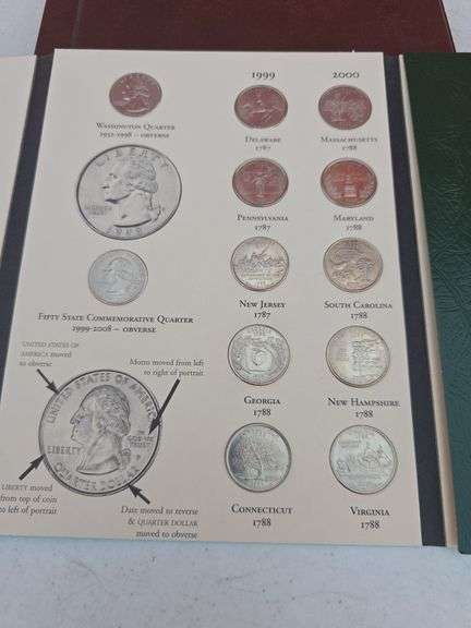 133 STATE QUARTERS IN 2 ALBUMS