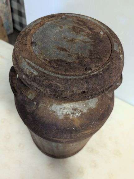 Antique Superior Dairy Canton, Ohio milk can - 24" tall