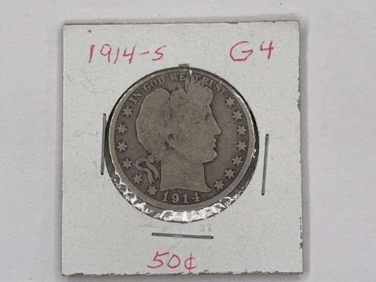 1914-S Barber Half Dollar