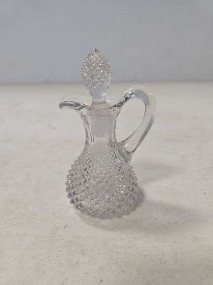 WESTMORELAND CRYSTAL ENGLISH HOBNAIL SMALL CRUET