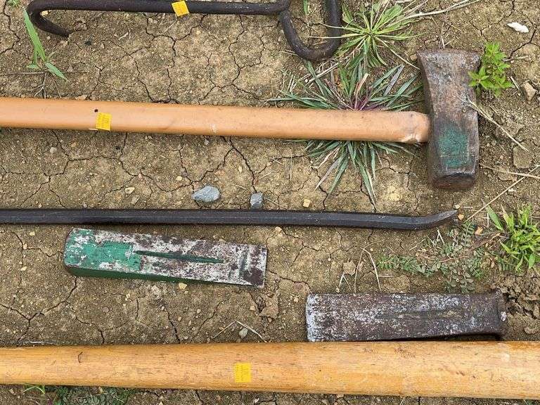 Log Roller, Wedges, Splitting Maul, Ice Hook, Pry Bar