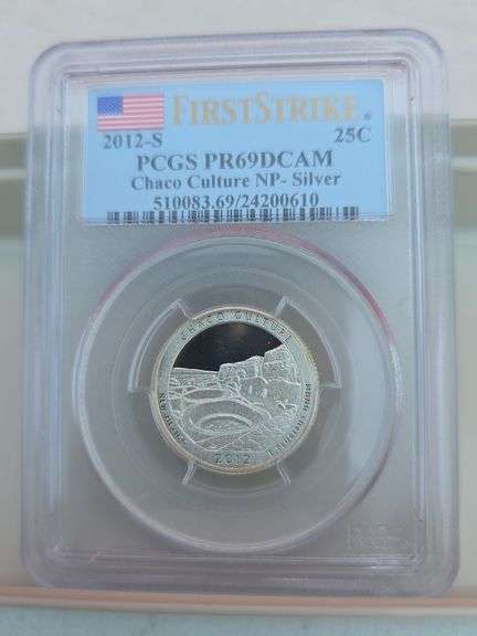 2012S CHACO CULTURE NP SILVER QUARTER PCGS PR69 DCAM