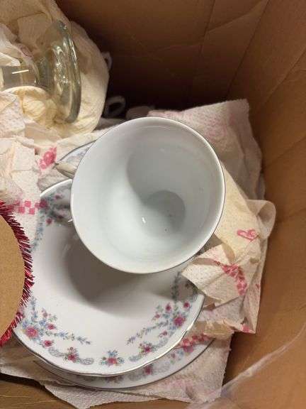 Clear Glass , China Set, 1976 Plate