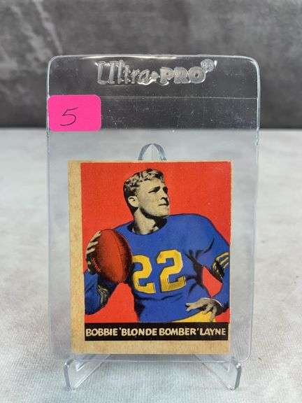 1949 Leaf football Bobby Layne
