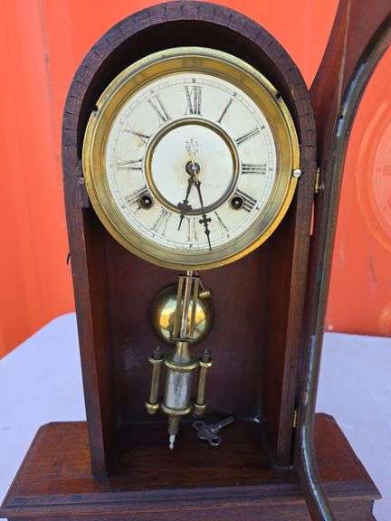 1880'S WATERBURY 8 DAY MANTLE CLOCK WORKS