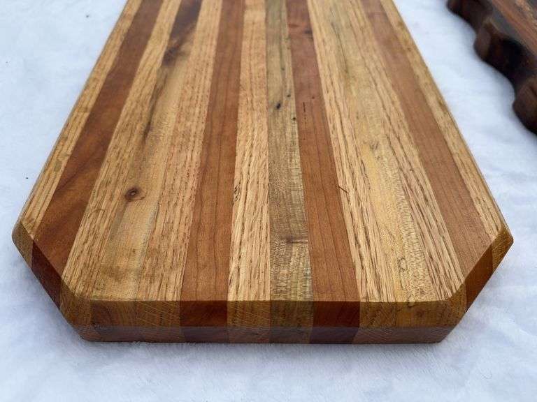 (2) Homemade Wooden Charcuterie Boards