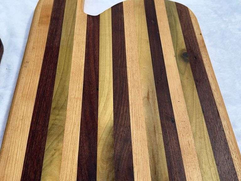 (2) Homemade Wooden Charcuterie Boards