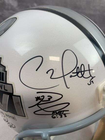 Full Size Super Bowl Helmet with 12 Signatures
