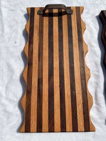 (2) Homemade Wooden Charcuterie Boards