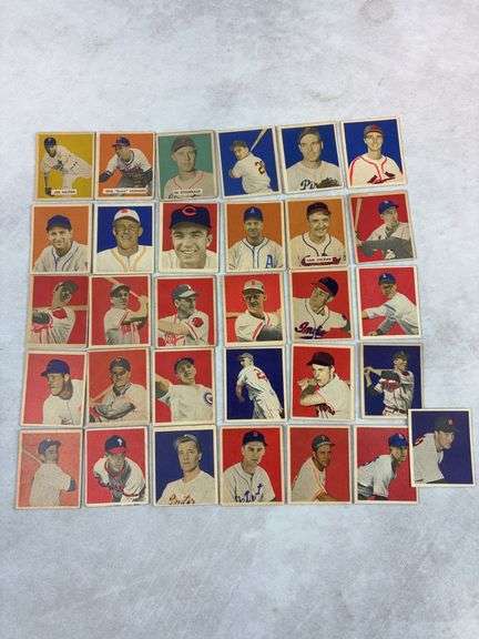 1949 Bowman lot of 31 cards, no duplicates, all in order, VG-VG+
