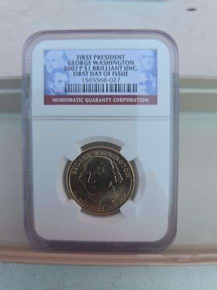 2007P GEORGE WASHINGTON PRESIDENTIAL DOLLAR NGC BU