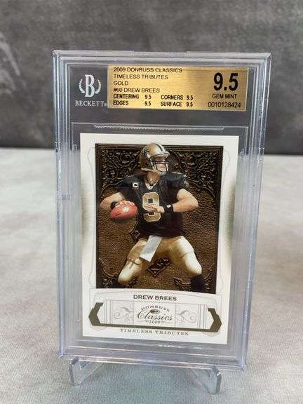 2009 Donruss Classics Timeless Tributes Gold #60 Drew Brees #/50