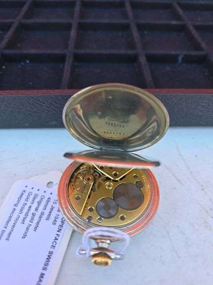 1948 OMEGA 15 JEWEL SWISS POCKET WATCH WORKS