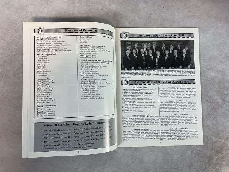 2000 OHSAA State Basketball Program - Featuring Lebron James as a freshman