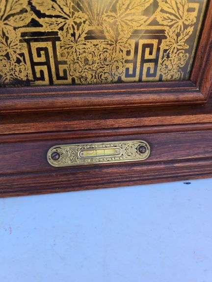 INGRAHAM WALNUT PARLOR CLOCK WORKS