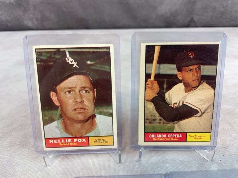 1961 Star lot of 5: Spahn, Colavito, Snider, Cepeda, Nelly Fox