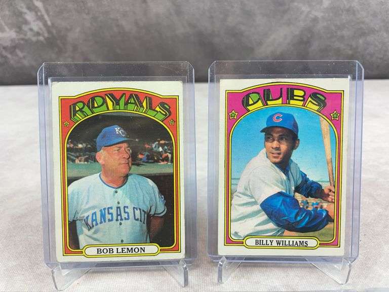 1972 Topps Star lot of 6: Gibson, Hunter, Fingers, Perez, B. Williams,Lemon