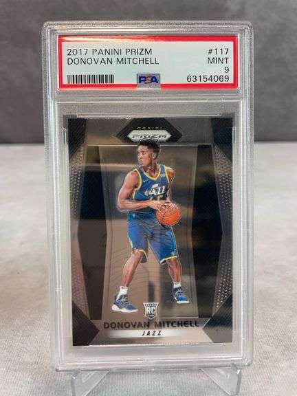 2017 Panini Prizm #117 Donovan Mitchell RC PSA 9