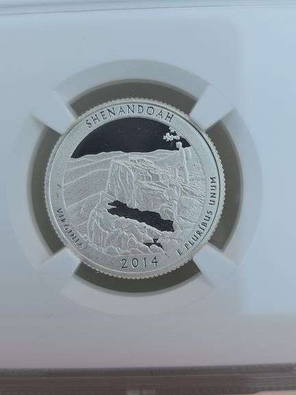 2014S SHENANDOAH SILVER QUARTER NGC PF69 ULTRA CAMEO