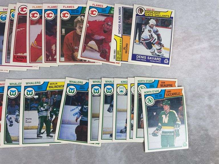 1983-1984 O.P.C. Hockey 100+ cards, no duplicates, all in order