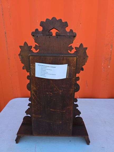 INGRAHAM WALNUT PARLOR CLOCK WORKS