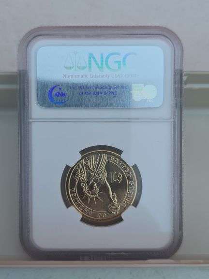 2007D JAMES MADISON PRESIDENTIAL DOLLAR NGC BU