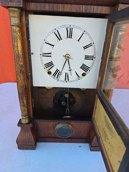 SETH THOMAS MINIATURE PILLAR & CORNICE CLOCK WORKS
