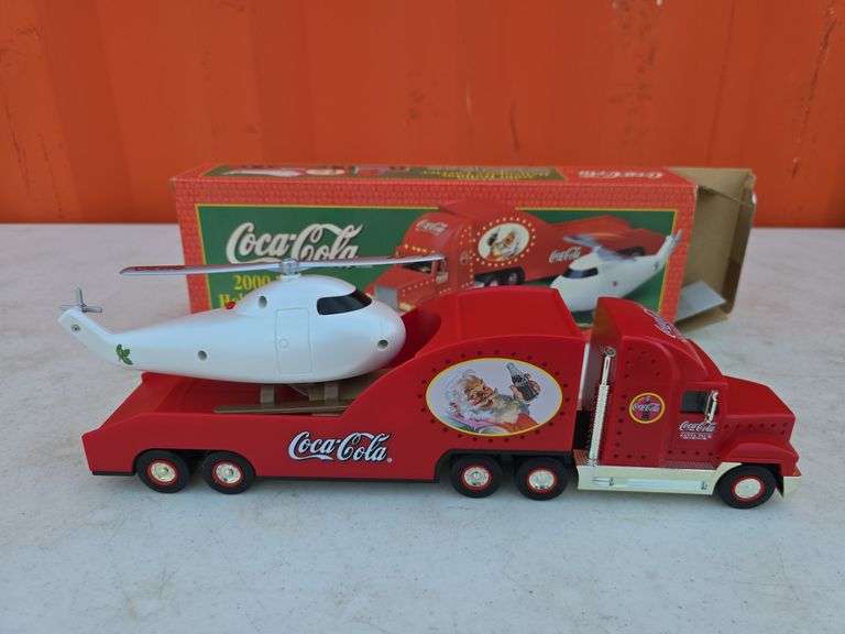 2000 COCA-COLA HELICOPTER CARRIER TRUCK WITH BOX