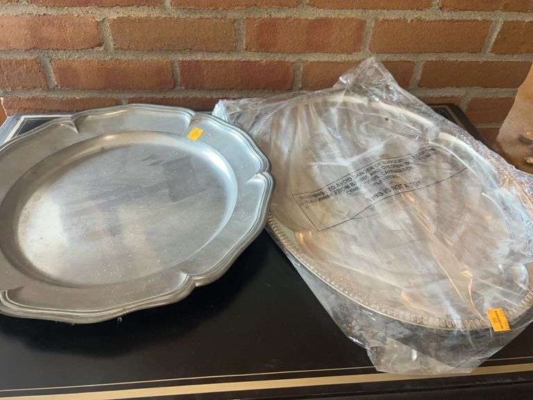 Pewter Serving Dish, Silver Plated Platter