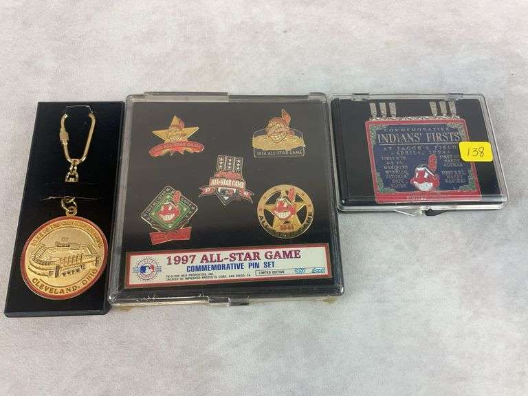 Cleveland Indians special pin collection, 3 sets