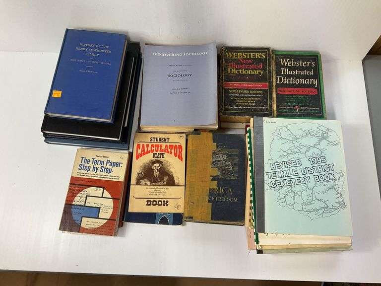 Dictionaries, Genealogy Books, School Books