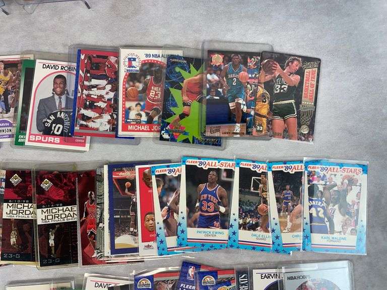 (90+) 1980's & 90's Basketball Cards - Jordan, Bird, Inverson, Kareem,& Others