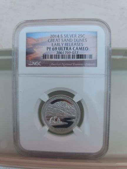 2014S GREAT SAND DUNES SILVER QUARTER NGC PF69 ULTRA CAMEO