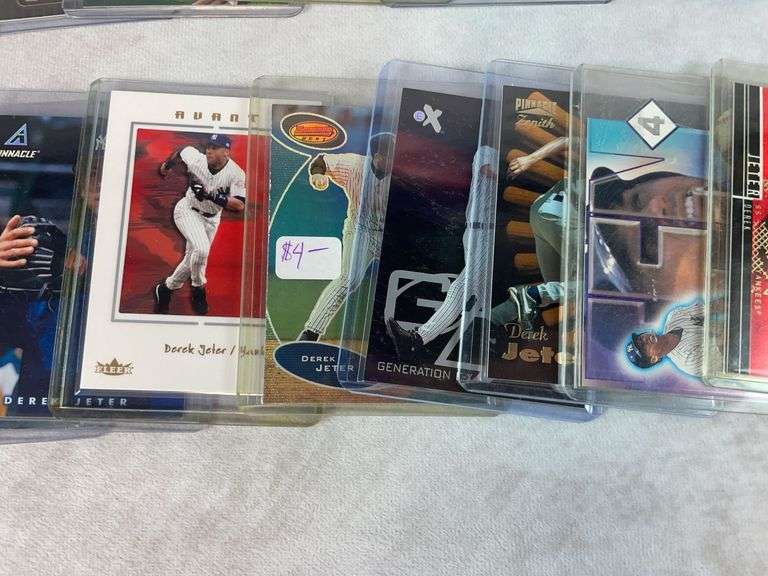 70+ Derek Jeter Card Lot: Rookies, Inserts - All Top Loaded