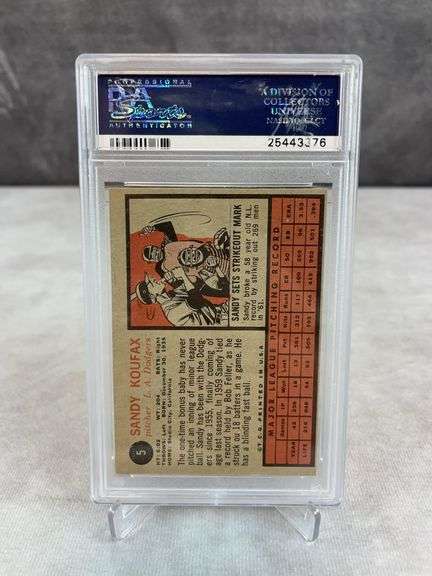 1962 Topps Sandy Koufax #5 - PSA 5