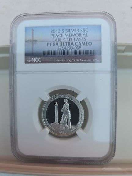 2013S PEACE MEDAL SILVER QUARTER NGC PF69 ULTRA CAMEO