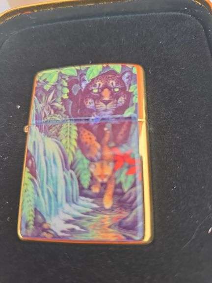 1995 ZIPPO HIDDEN ANIMALS LIGHTER IN TIN BOX NEW