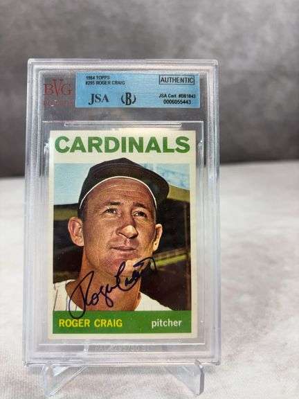 1964 Topps Roger Craig Autographed Card