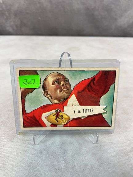 1952 Bowman large Y.A. Tittle