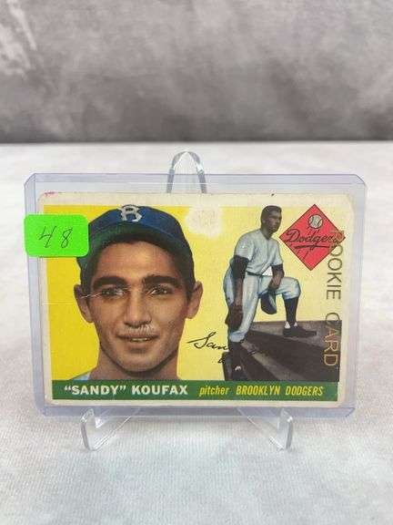 1955 Topps Sandy Koufax Rookie, off-grade
