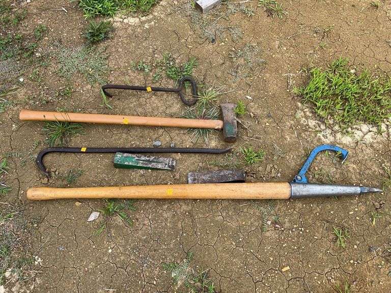 Log Roller, Wedges, Splitting Maul, Ice Hook, Pry Bar