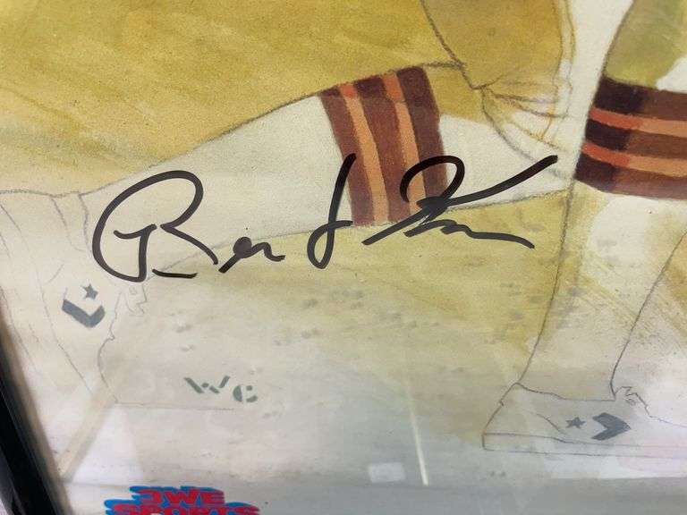 Bernie Kosar & Brian Sipe Signed Photos - Kosar & Byner Signed Poster