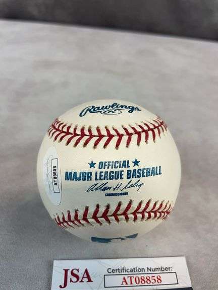 Bob Feller signed MLB baseball, JSA