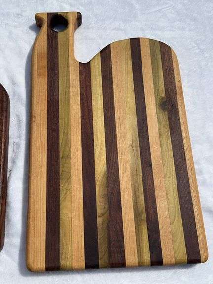 (2) Homemade Wooden Charcuterie Boards